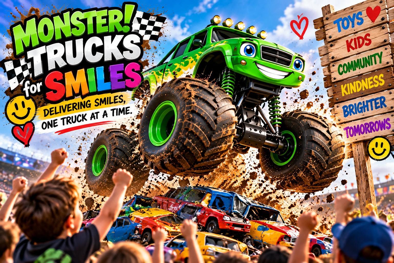 Green truck artwork